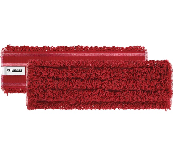 Насадка из микроволокна KARCHER петельчатая, с креплением на липучке, красная, 40 см 6.999-389.0 1