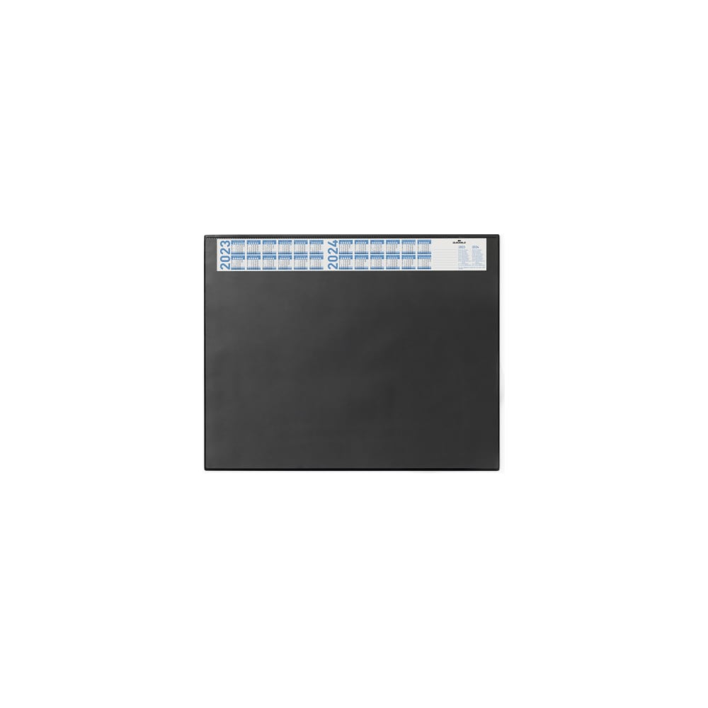 Коврик на стол durable 52х65см черный с прозрачным листом, с календ 7204-01