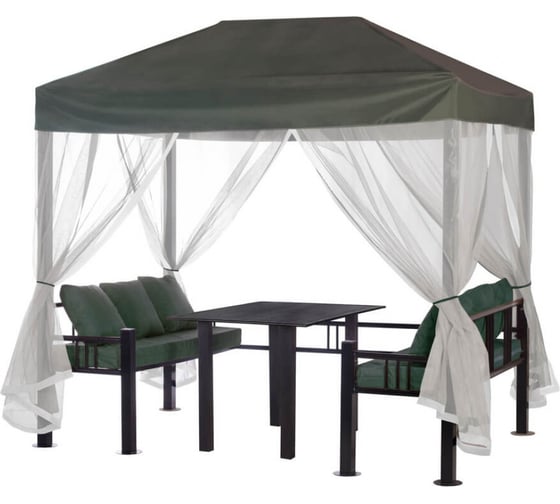 Беседка Удачная Мебель Отдых, цвет зеленый 350, A59BL.350 УТ-00021170 1