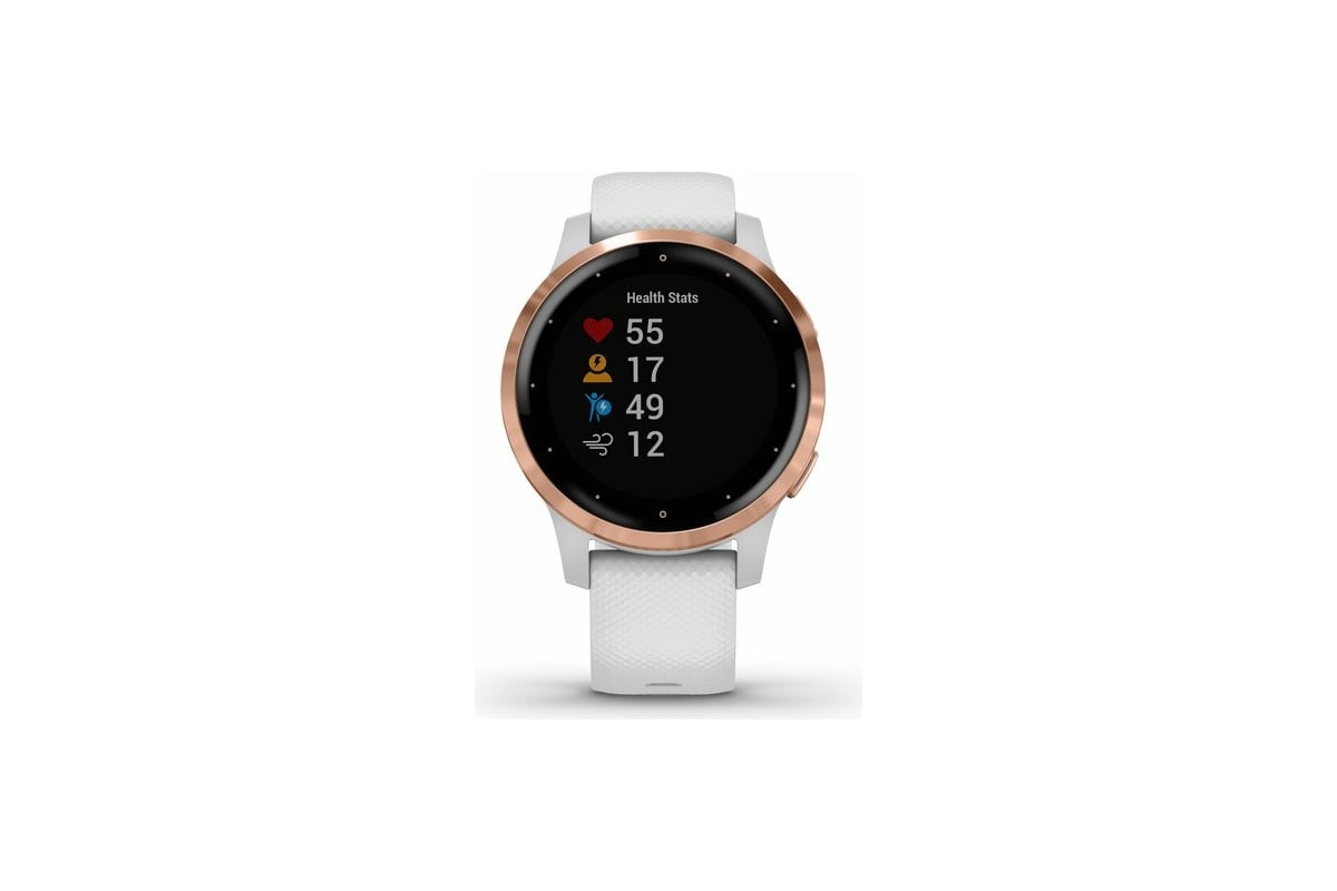 Часы Garmin vivoactive 4S, GPS, Wi-Fi, White/Rose Gold, E.EU 010-02172-23 -  цена, отзывы, характеристики, фото - купить в Москве и РФ