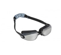 Очки для плавания BRADEX Комфорт+, черные, цвет линзы - зеркальный SF 0390