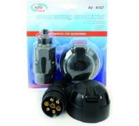 Разъем-электро фаркопа в блистере /пластик/ , комплект AUTOVIRAZH AV-4107