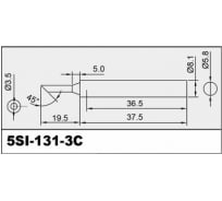 Жало скошенный цилиндр 3.5 мм для паяльника SI-131B ProsKit 5SI-131-3C 00306787