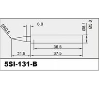 Жало конус 0.5 мм для паяльника SI-131B ProsKit 5SI-131-B 00306785