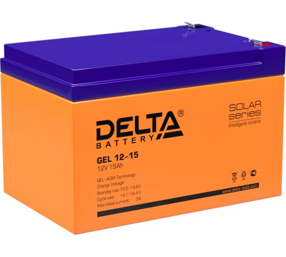 Батарея аккумуляторная Delta GEL 12-15 1