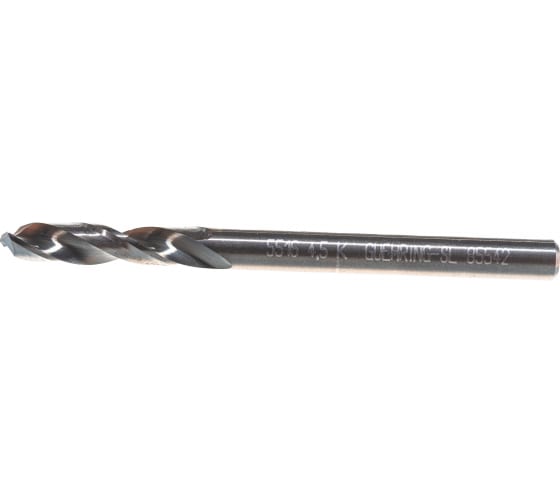 Сверло тип N (4.5 мм, твердый сплав, без покрытия) Guhring 5516 4,500 1