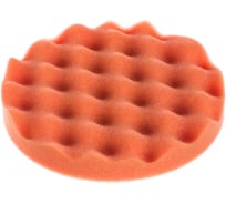 Рифленый полировальный диск на липучке PRO.STO 150x30 мм средней жесткости оранжевый 003-00241