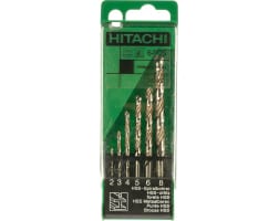 Набор сверл по металлу (6 шт; 2-8 мм; HSS-G; DIN 338) Hitachi HTC-780462