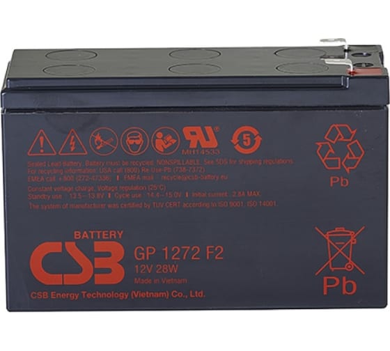 Аккумулятор GP1272(28W) для ИБП CSB GP1272(12V28W)CSB 1
