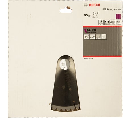 Фото универсального диска пильного Bosch 254х30 мм 2.608.640.449 Фото универсального диска пильного Bosch 254х30 мм 2.608.640.449