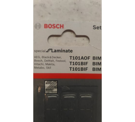 Набор пилок для лобзика по дереву 3 шт. (2шт. T101BIF и 1 шт. T101AOF) Bosch 2.608.636.429 10