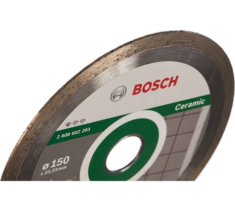 Фото алмазного диска по керамике Bosch 150х22 мм 2.608.602.203 Фото алмазного диска по керамике Bosch 150х22 мм 2.608.602.203