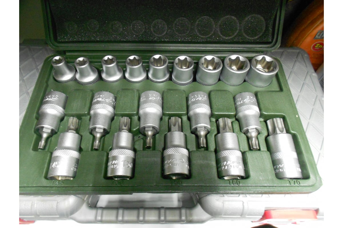 Набор головок со вставкой torx