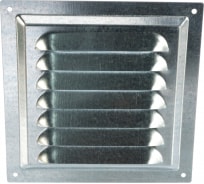 Решетка вентиляционная стальная оцинкованная 150х150 мм ERA 1515МЦ 86-857