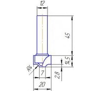 Фреза МебельДрев ФК 0157-12