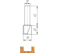 Фреза МебельДрев ФК 0319-12