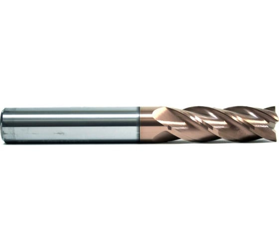 Фреза концевая 4x4х16x75 мм, ц/х, 4F, nACo (P<HRC60, M, K) DESKAR FKD00107