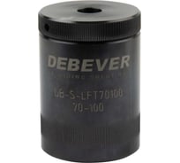 Домкрат винтовой с плоской опорной поверхностью, Ø50 мм, 70-100 мм Debever Machining Solutions DB-S-LFT70100