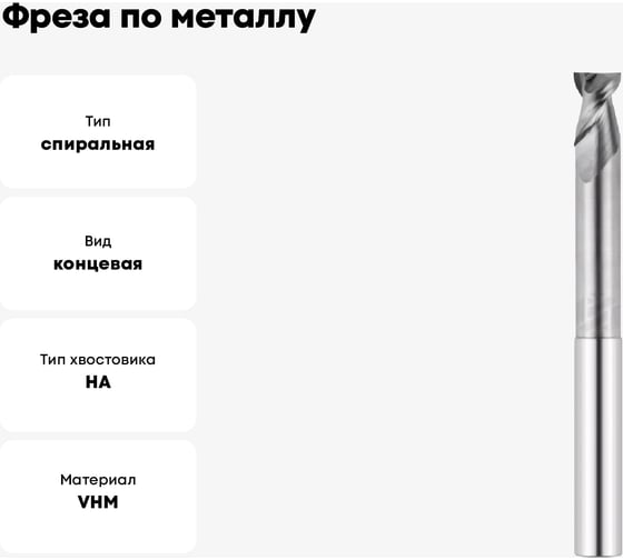 Фреза по металлу G7-3FS-A55-1000-L 10х15х100 мм, хв-к 10 мм, Z3 АКСИС 00001424184
