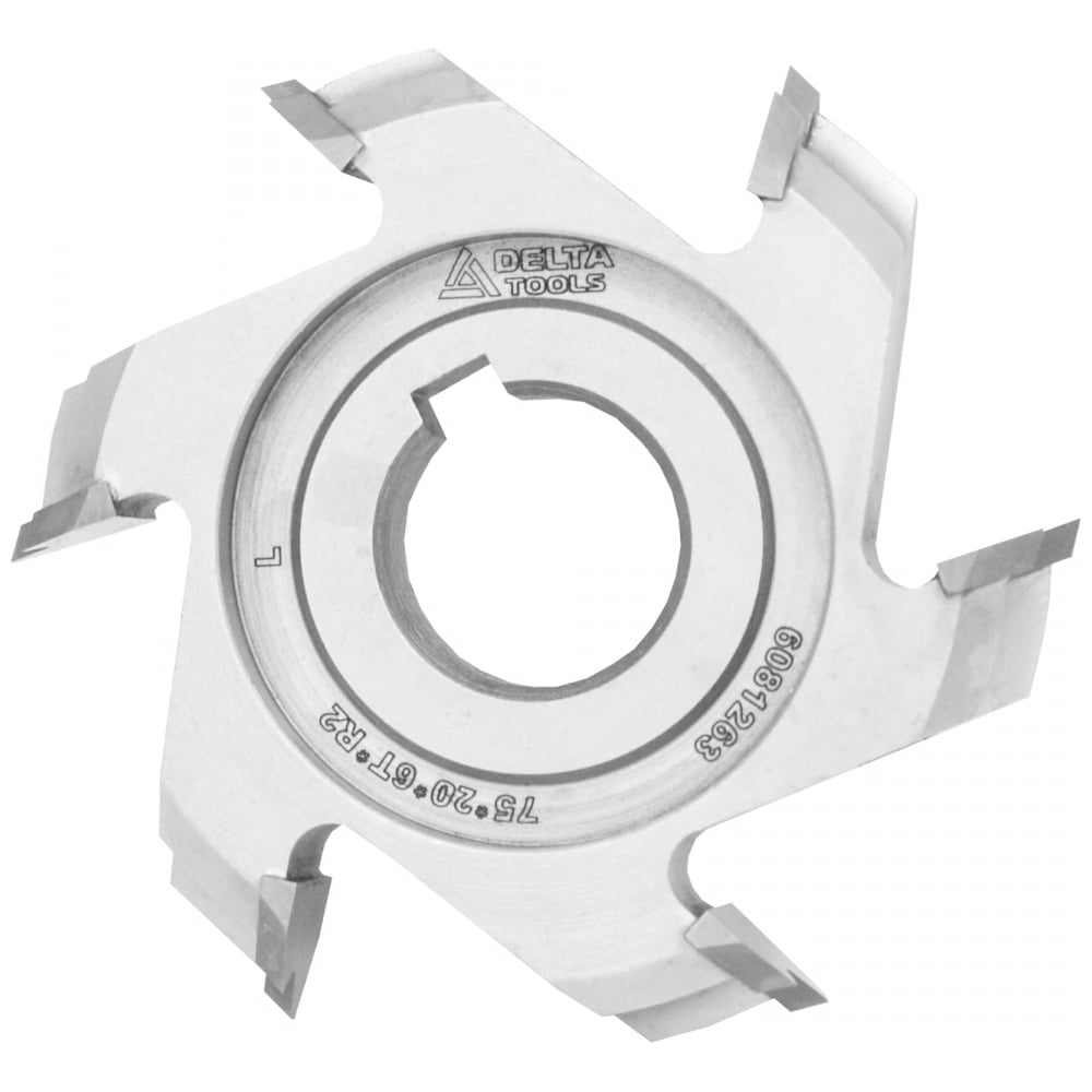 Фреза для снятия свесов 75x20x16 мм, R2 мм, Z6 Deltatools 06-4123 ...