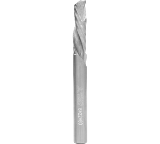 Фреза компрессионная 6х22х60 мм, RH, Z1+1 Deltatools 06-5209