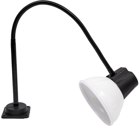 Светильник НКП 03-60-026-04 Алькор станочный без лампы белый (60 Вт, Е27, на флексе 650 мм) Трансвит ЦБ-00040739