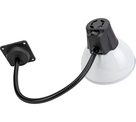 Светильник НКП 03-60-026-02 Алькор станочный без лампы белый (60 Вт, Е27, на флексе 410 мм) Трансвит УТ-00025731