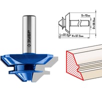 Кромочная фреза для углового сращивания ЗУБР Профессионал 50.8x22.5 мм 28724-50.8 15920189