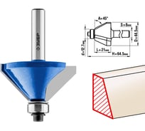 Кромочная калевочная (фасочная) фреза ЗУБР Профессионал №9, 44.5x21 мм 28711-44.5 15920200