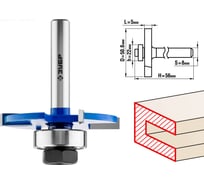 Горизонтально-пазовая фреза ЗУБР Профессионал 50.8x5 мм 28757-50.8-5