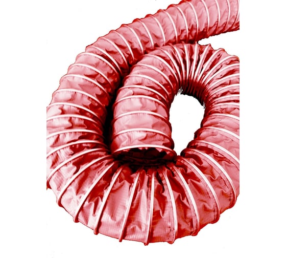 Воздуховод полимерный СL VINIL 180 мм, 10 м, CLIP, красный TEX 180/10R