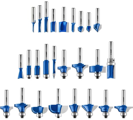 Набор фрез по дереву ЗУБР Профессионал 26 шт 28796-H26