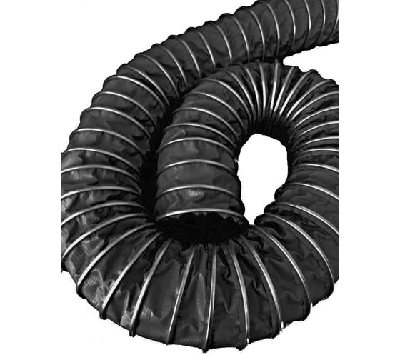 Воздуховод полимерный СL VINIL 180 мм, 10 м, CLIP, черный TEX 180/10Bk