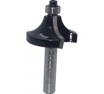 Фреза кромочная калевочная с нижним подшипником серия 1019 (28x12 мм; R8 мм; хвостовик 8 мм) Росомаха 801902