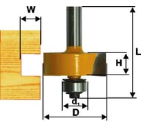 Фреза кромочная фальцевая (31.8х13 мм; 8 мм) Энкор 46326 15993375