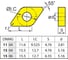 Пластина твердосплавная 10 шт ZCC-CT DNMG110408-DM YBC252 3