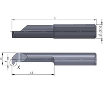 Резец монолитный резьбовой ZCC-CT R006.0815-22 CN45F