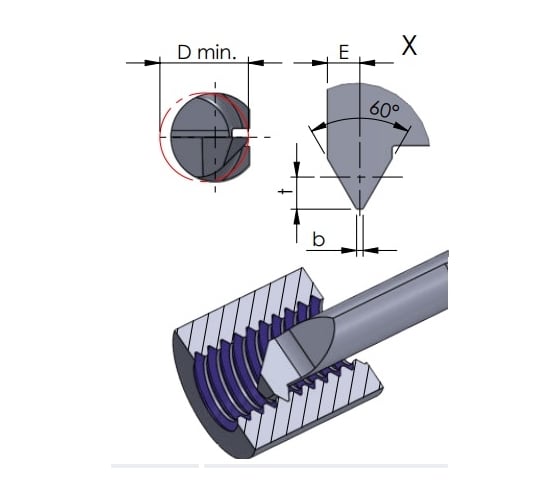 Резец монолитный резьбовой ZCC-CT R006.0815-22 CN45F