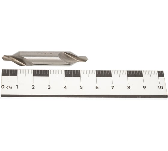 Сверло центровочное 4 мм, Р6М5, D=10 мм, тип A, ГОСТ 14952-75, шлифованное Beltools ri.168.83