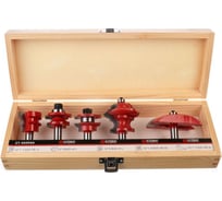 Набор твердосплавных фрез по дереву стф-005-06 5 шт Strong ст-005RS6