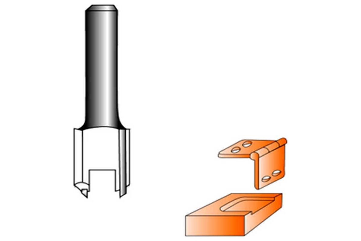 Размер фрезы для мебельной петли