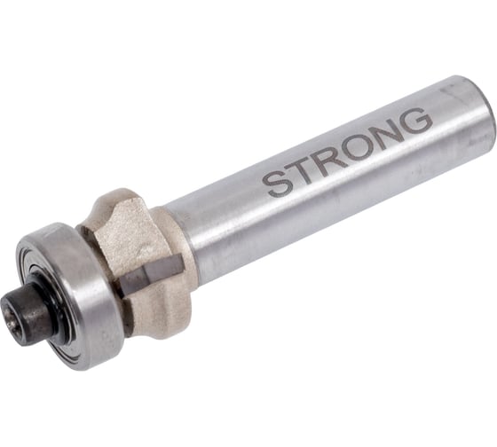 Фреза кромочная калевочная с нижним подшипником стф-1017 16x5 мм, R1.5 мм, хв-к 8 мм Strong стф-10171605 1