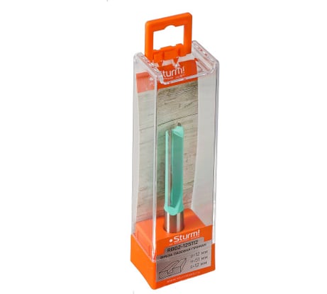 Фреза пазовая прямая с двойным лезвием DxHxL 12x51x91 мм, хв-к 12 мм Sturm RB02-125112