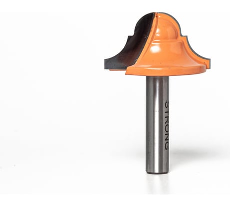 Фреза пазовая фасонная стф-2051 22х12 мм, R4 мм, хв-к 8 мм Strong стф-20510022