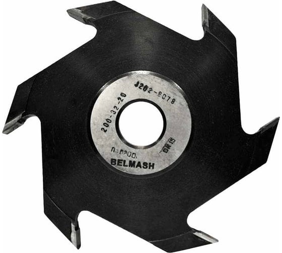 Фреза пазовая дисковая по дереву (200х32х20 мм; Z6) Белмаш RF0079A 1