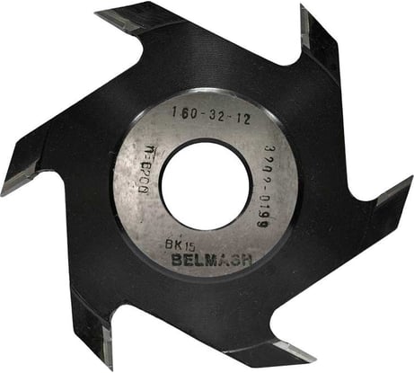 Фреза пазовая дисковая по дереву (160х32х12 мм; Z6) Белмаш RF0046A