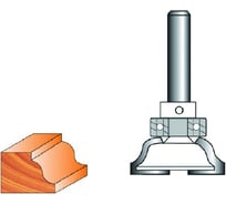 Фреза кромочная калевочная с верхним подшипником стф-2304 35х12 мм, R4 мм, хв-к 8 мм Strong стф-23040035
