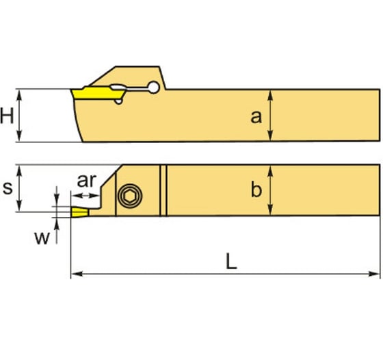 Резец отрезной MGEHL 3232-3 SANT 4603390582161