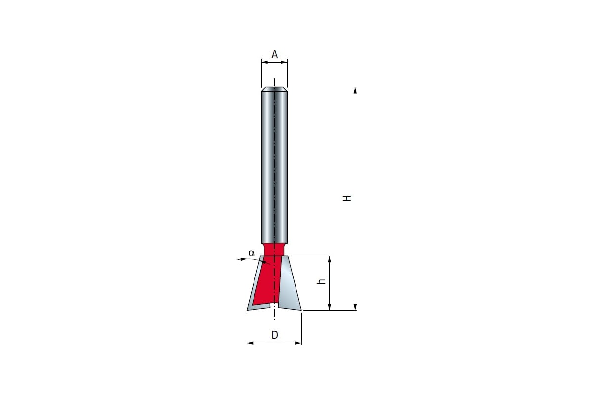  ласточкин хвост (19х22.2 мм; хвостовик 12 мм) FREUD PRO 22-11412 .