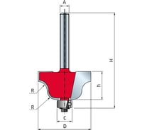 Фреза римский профиль (35х18.5 мм; хвостовик 8 мм) FREUD PRO 38-10208